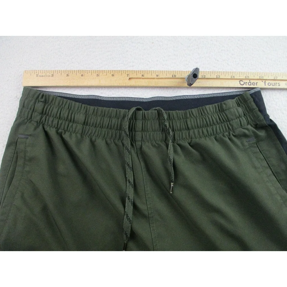 Under Armour Pants Mens Large Green UA Storm Zip Ankle Drawstring Athletic Track